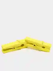 Желтый деревянные декоративные прищепки, 5 шт