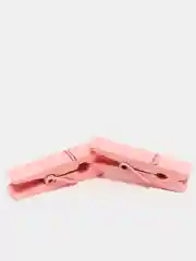 Розовый деревянные декоративные прищепки, 5 шт