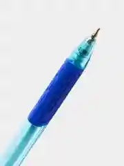 Синий ручка шариковая, масляная, автоматическая, с грипом, color mix, синяя, 0,7 мм