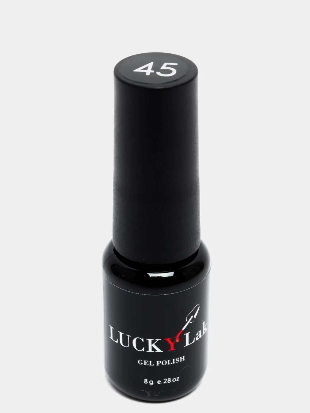 Гель-лак для маникюра, гель лак LuckyLak classic №045, 8g шоколадный темно коричневый