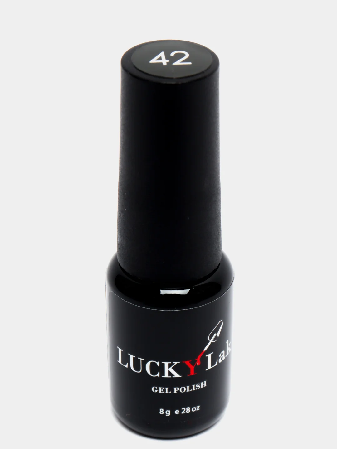 Гель лак для ногтей LuckyLak classic 8g № 042, темно коричневый для маникюра и педикюра