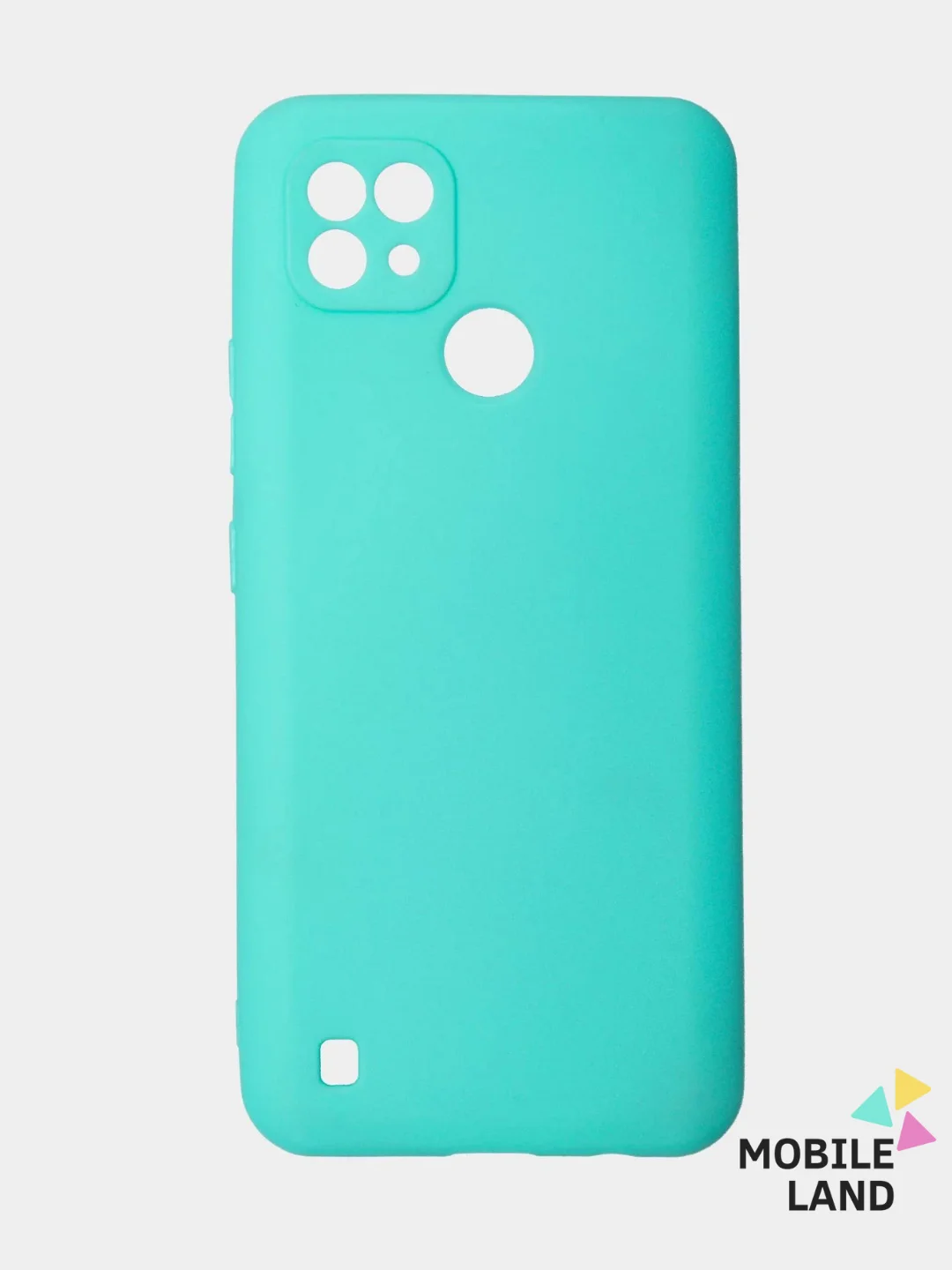 Бирюзовый чехол для Realme C21 силиконовый матовый