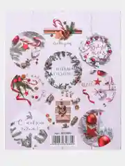 Бордовый наклейки для ежедневника