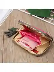 Бордовый кошелёк маленький "Геометрия mini"