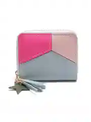 Бордовый кошелёк маленький "Геометрия mini"