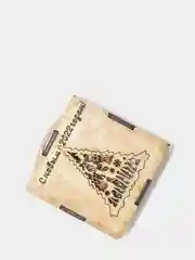 Елочные игрушки из фанеры в деревянной коробке 75х75