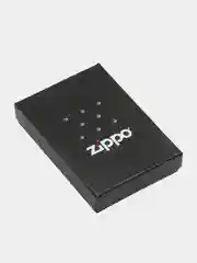 Зажигалка бензиновая Zippo 205 Zippo Oval Chromed Out, лого овал (покрытие Satin Chrome)