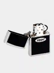 Зажигалка бензиновая Zippo 205 Zippo Oval Chromed Out, лого овал (покрытие Satin Chrome)