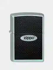Зажигалка бензиновая Zippo 205 Zippo Oval Chromed Out, лого овал (покрытие Satin Chrome)