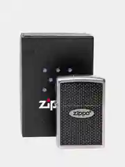 Зажигалка бензиновая Zippo 205 Zippo Oval Chromed Out, лого овал (покрытие Satin Chrome)