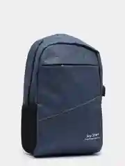 Синий рюкзак мужской JOY START повседневный, для ноутбука, с USB, черный