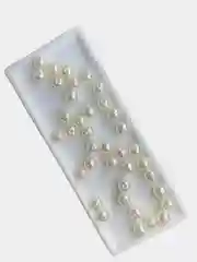 Бусины под жемчуг, 8 мм, молочный