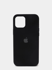 Чехол для iPhone 12 / 12 Pro (6.1") Silicone Case закрытый низ с логотипом