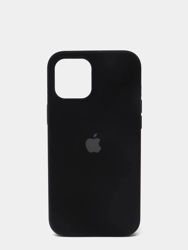 Чехол для iPhone 12 / 12 Pro (6.1") Silicone Case закрытый низ с логотипом
