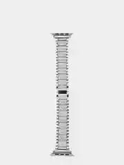 Серебряный металлический женский ремешок Apple Watch 38, 40, 41, 42, 44, 45, 49 мм стальной браслет