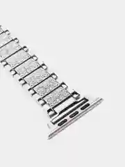 Серебряный металлический женский ремешок Apple Watch 38, 40, 41, 42, 44, 45, 49 мм стальной браслет