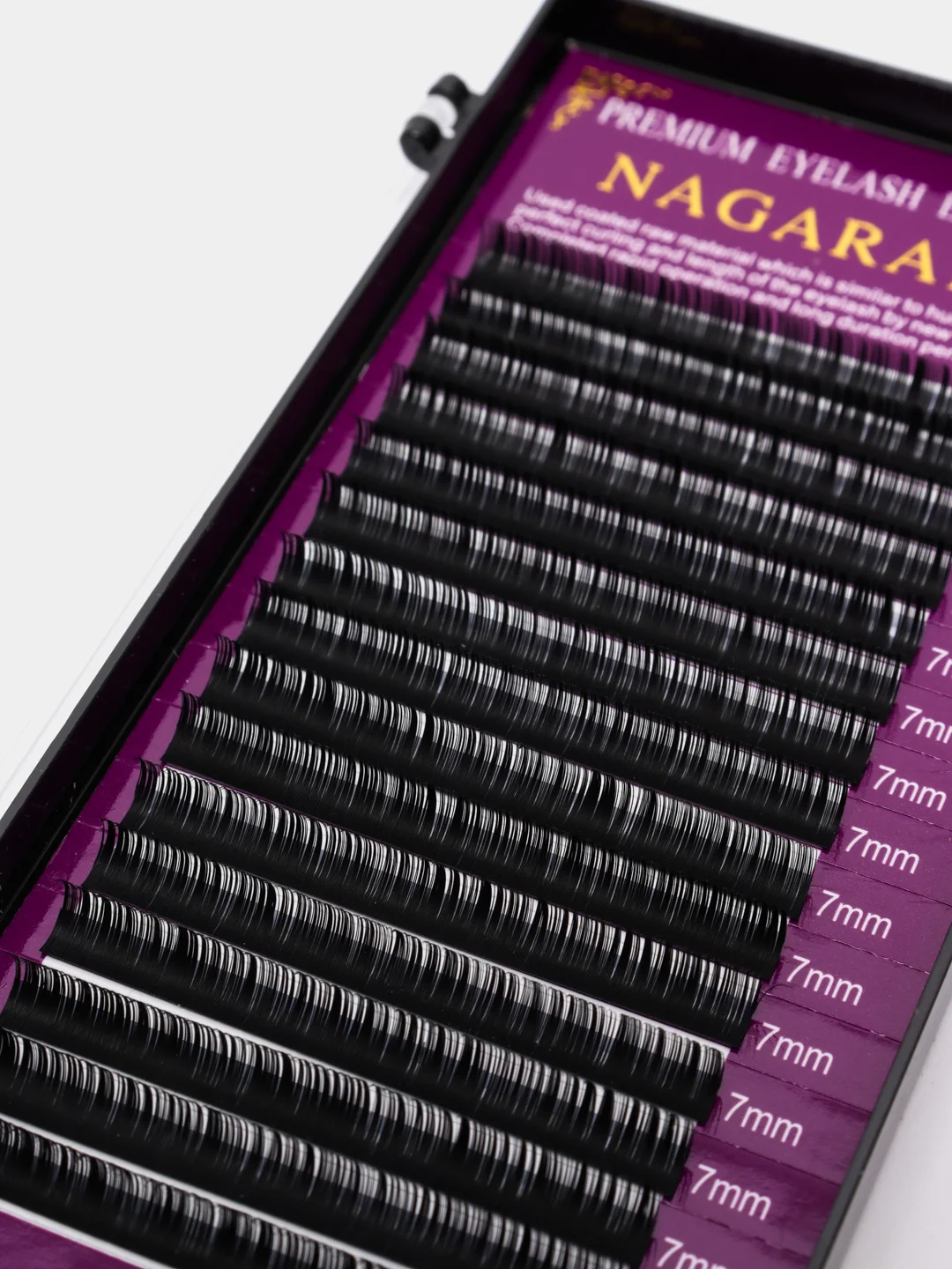 Ресницы для наращивания NAGARAKU 0.10 изгиб "D" отдельные длины