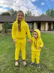 Желтый костюм детский, комплект