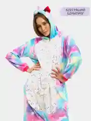 Синий меланж кигуруми для взрослых Эврика