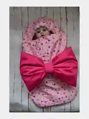 Конверт для новорожденного, для девочки