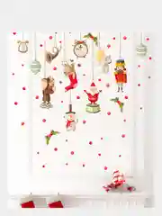 Новогодние наклейки на окна и стены "С Новым годом" Щелкунчик