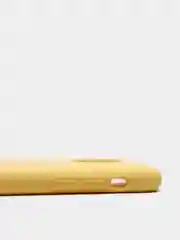 Желтый силиконовый чехол Iphone с логотипом