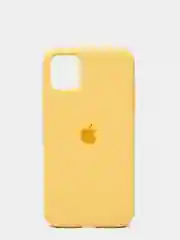 Желтый силиконовый чехол Iphone с логотипом