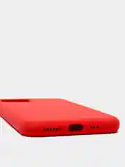 Красный силиконовый чехол Iphone с логотипом