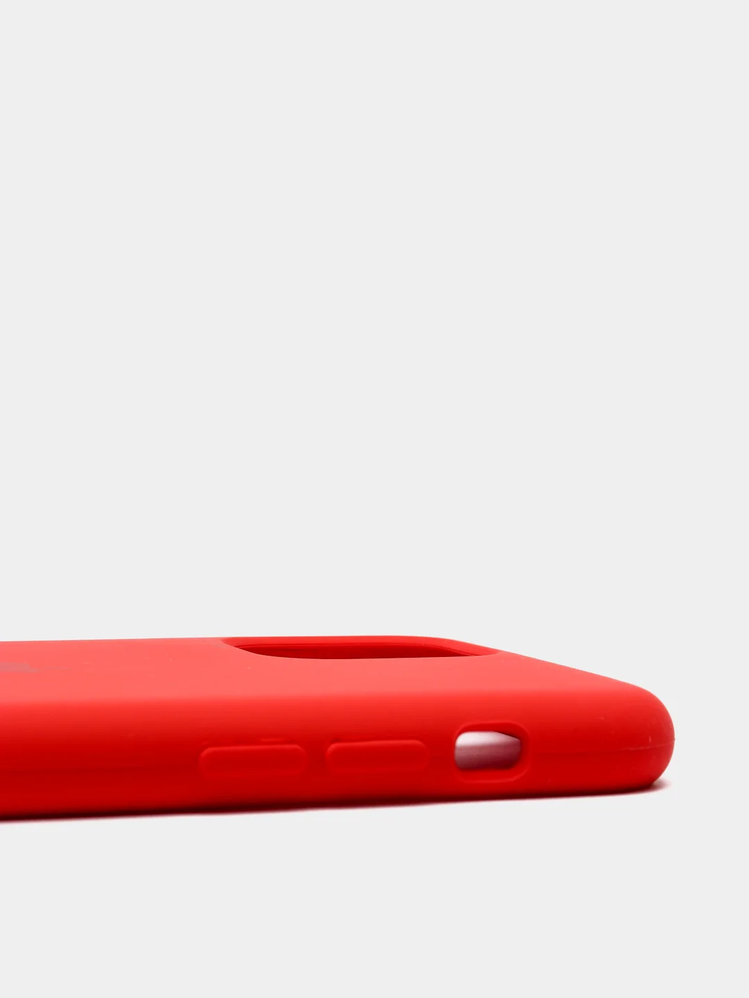 Красный силиконовый чехол Iphone с логотипом