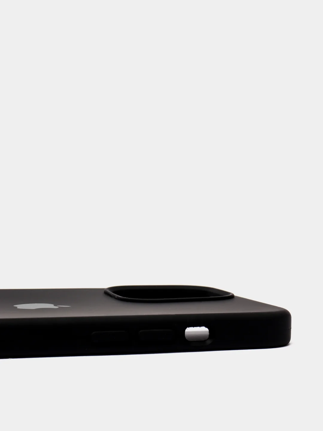 Черный силиконовый чехол Iphone с логотипом