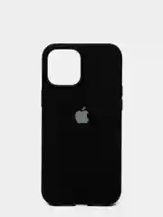 Черный силиконовый чехол Iphone с логотипом