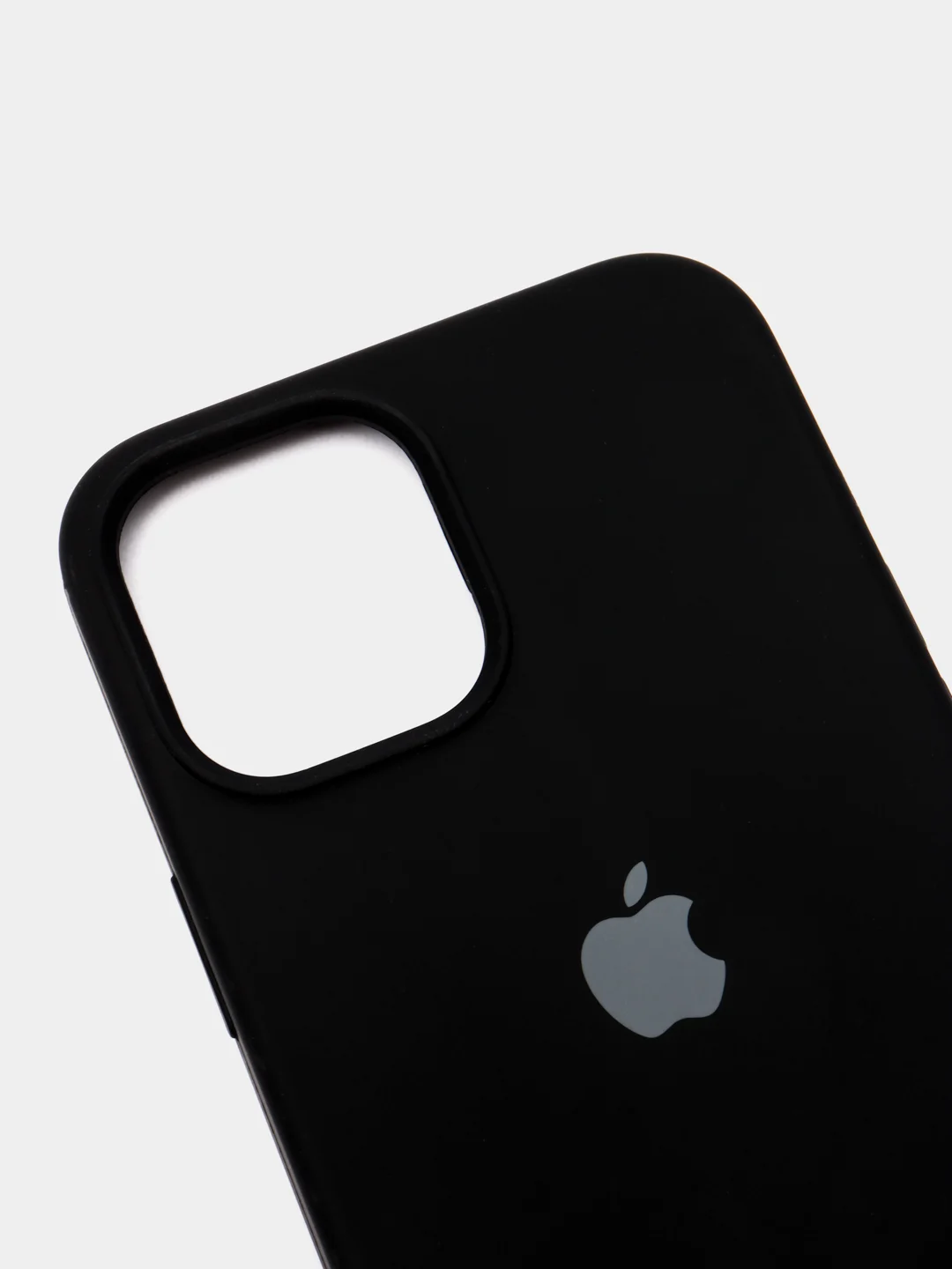 Черный силиконовый чехол Iphone с логотипом