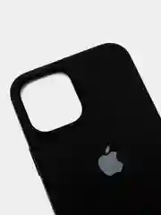 Черный силиконовый чехол Iphone с логотипом