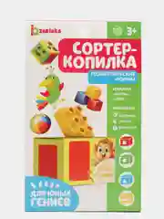 Обучающий набор "Сортер-копилка". Геометрические формы, по методике Монтессори