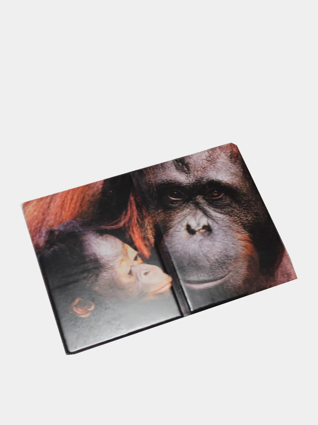 Бордовый обложка для паспорта Animal