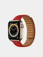 Красный силиконовый магнитный ремешок для Apple Watch 3, 4, 5, 6, 7, SE