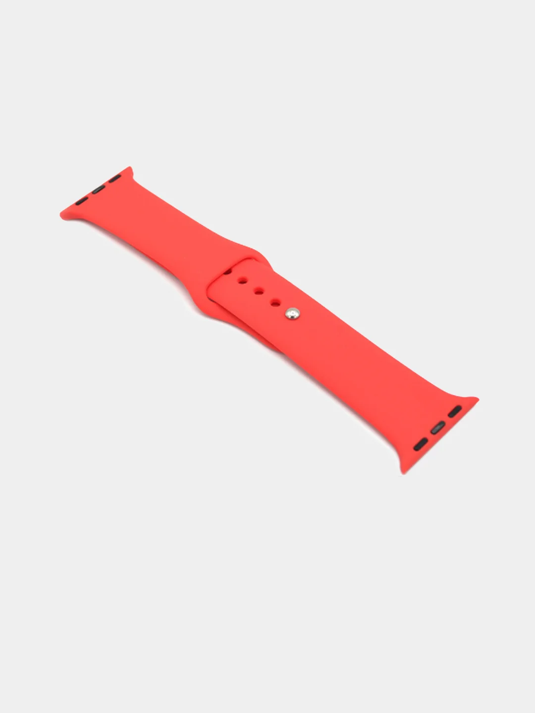 Алый силиконовый ремешок для Apple Watch 3, 4, 5, 6, 7 SE на 38/40 и 42/44