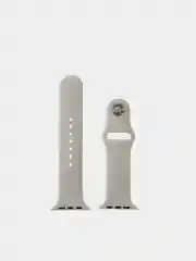 Серый силиконовый ремешок для Apple Watch 3, 4, 5, 6, 7 SE на 38/40 и 42/44