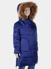 Бирюзовый удлиненная куртка-пальто для девочки, 6 - 10 лет