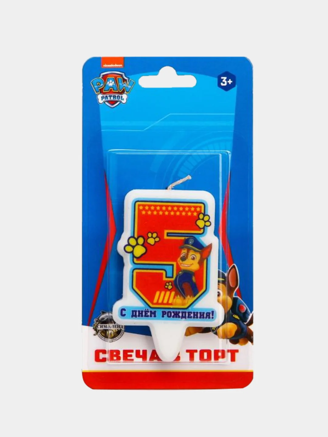 Свеча для торта "Щенячий патруль"