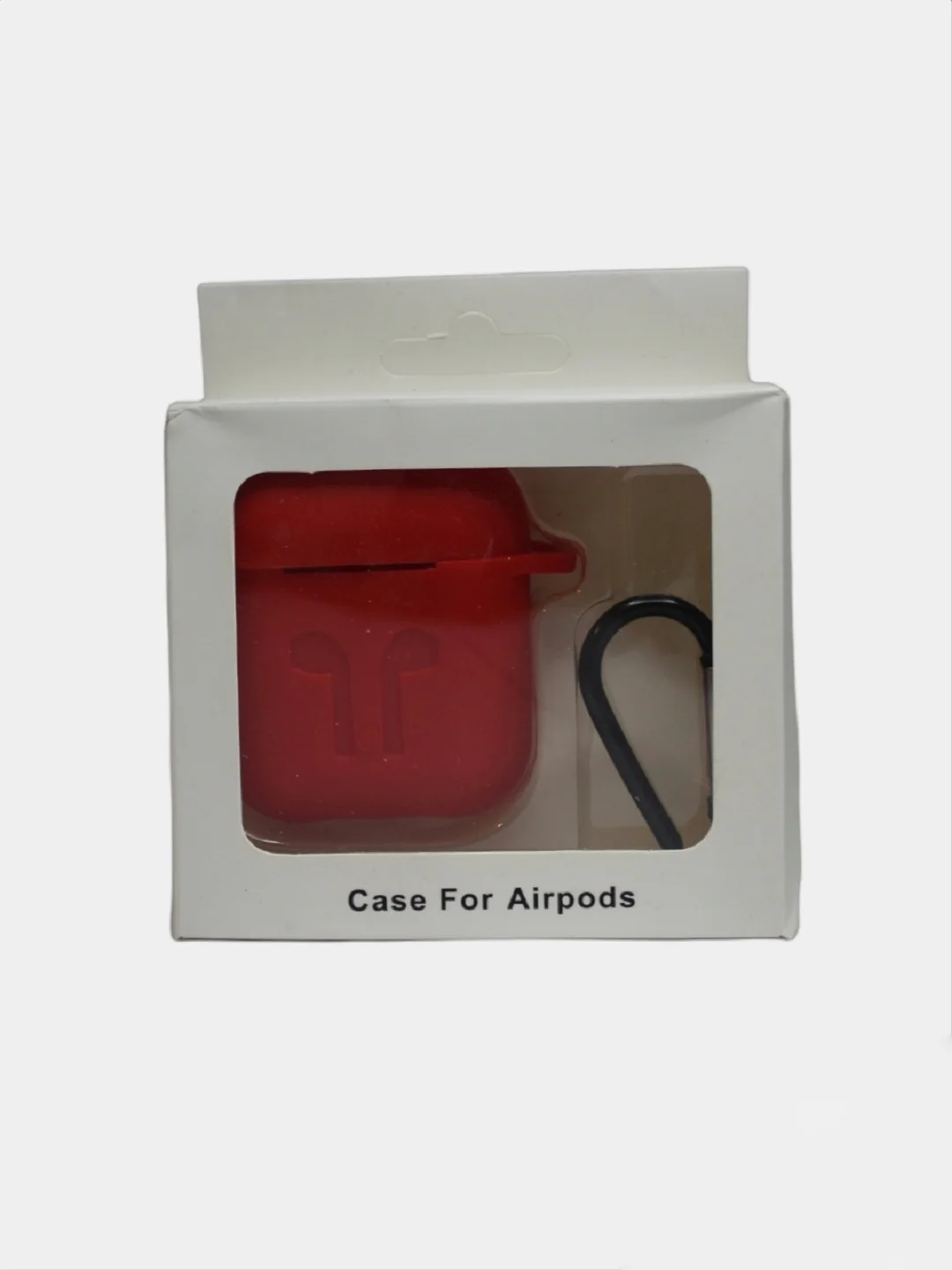 Красный чехол силиконовый для AirPods