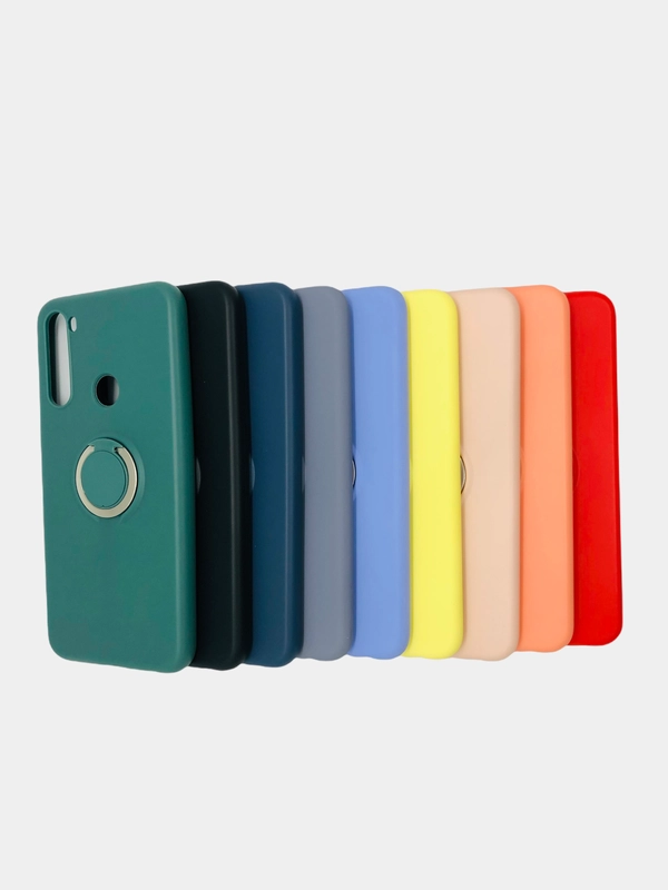 Чехол для Xiaomi Redmi с кольцом держателем на модели Note 8, 8T, 9S, 9 Pro, 10 Lite
