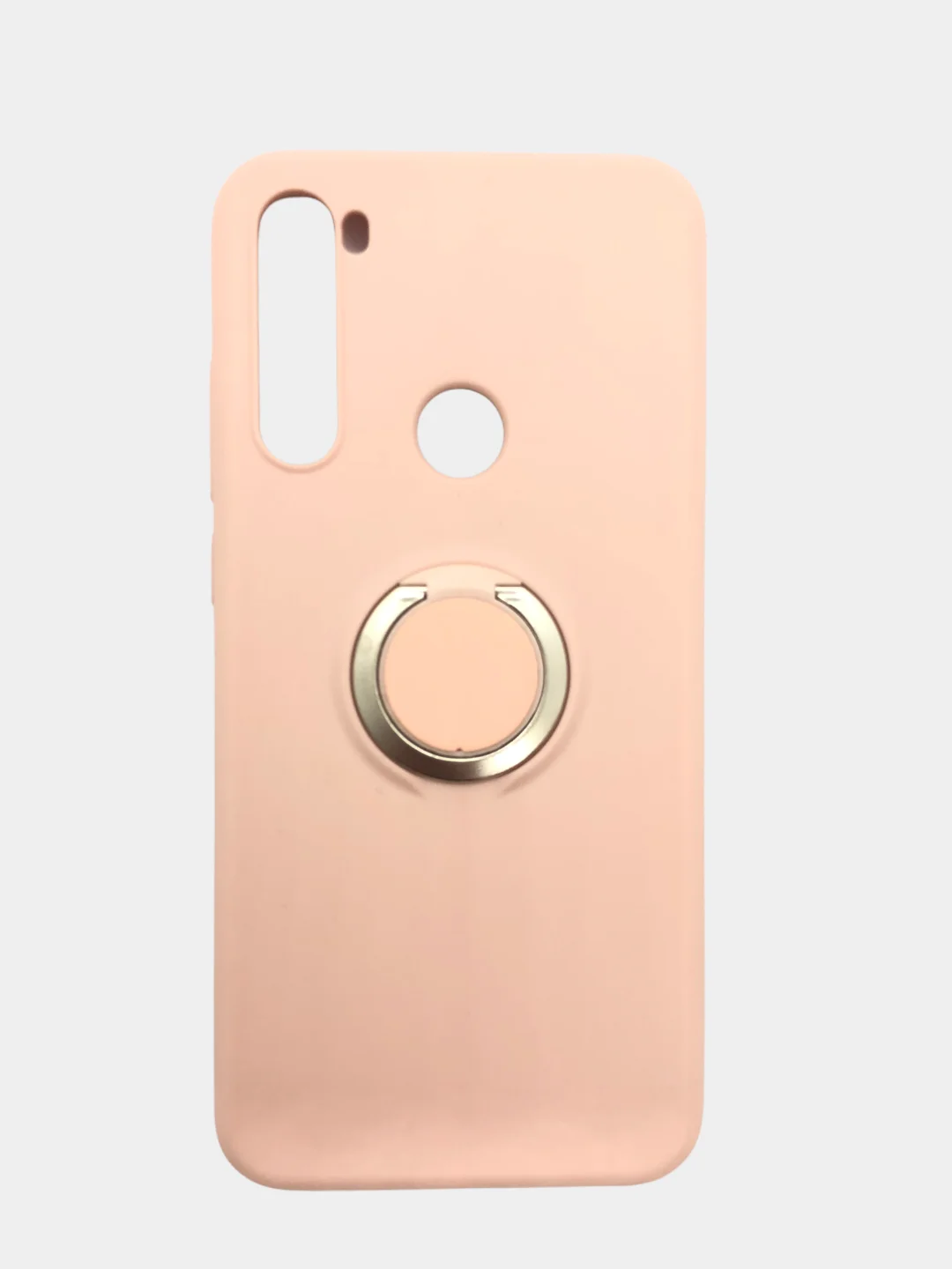 Бежевый чехол для Xiaomi Redmi с кольцом держателем на модели Note 8, 8T, 9S, 9 Pro, 10 Lite