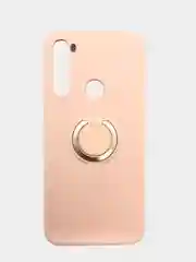 Бежевый чехол для Xiaomi Redmi с кольцом держателем на модели Note 8, 8T, 9S, 9 Pro, 10 Lite