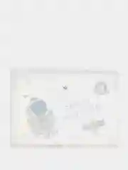 Голубой папка для документов А4/ Органайзер для детского творчества / папка канцелярская/ семейная