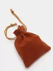 Коричневый мешочек бархатный