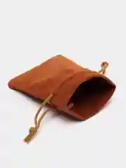 Коричневый мешочек бархатный