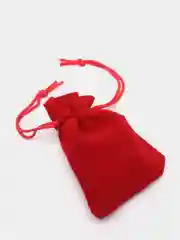 Красный мешочек бархатный