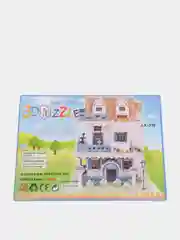 Розовый пазлы - конструктор 3D из пенокартона, трехмерная головоломка