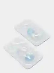 Голубой цветные контактные линзы Illusion colors Shine, 2 шт, 3 месяца